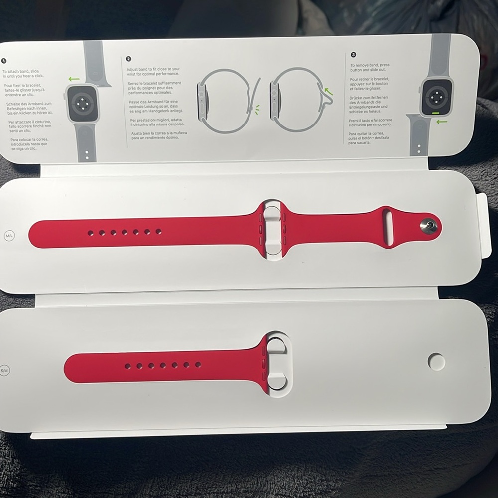 NWOT - Series 7 (45m) Red Apple Watch Band - Picture 2 of 7
